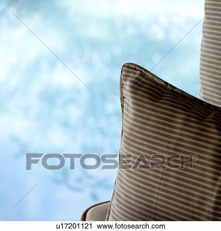 Stock Image - Corner of a pillow. Fotosearch