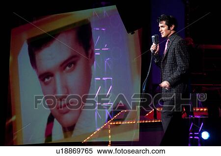 Elvis Presley impersonator performing in Branson, Missouri, U. S. Ao View Large Photo Image Stock Photography - Elvis Presley impersonator performing in Branson, Missouri, U. S. Ao. Fotosearch