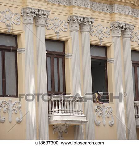 Stock Image - Exterior of a building in Costa Rica. Fotosearch