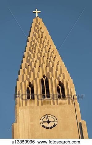 Extrior of a Christian church in Iceland View Large Photo Image Stock Photograph - Extrior of a Christian church in Iceland. Fotosearch