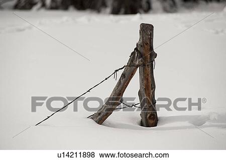 Fence posts in the snow Vail, Colorado View Large Photo Image Stock Photo - Fence posts in the snow Vail, Colorado. Fotosearch