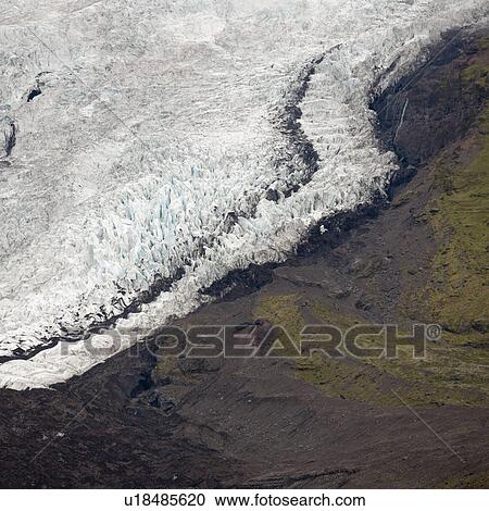 Glacier and moraine beside mountain View Large Photo Image Stock Image - Glacier and moraine beside mountain. Fotosearch