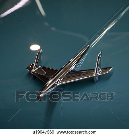Stock Photo - Hood of a classic car in Branson, Missouri. Fotosearch