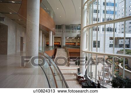Stock Image - Interior of the Mayo Clinic in Rochester, Minnisota, USA. Fotosearch