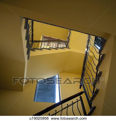 Stock Photograph - Interior staircase in Costa Rica. Fotosearch