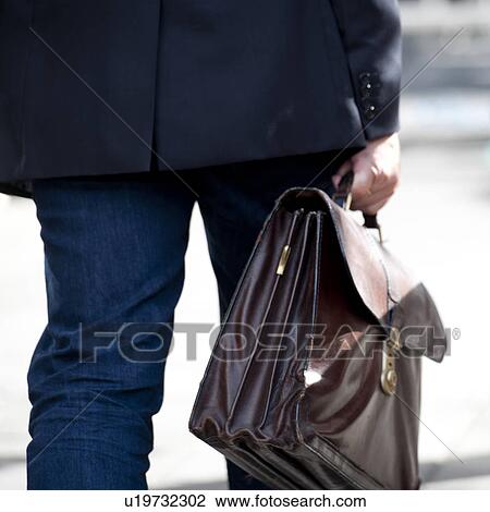 Stock Image - Leather briefcase. Fotosearch