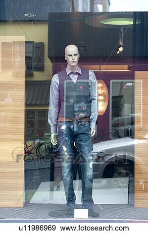 Mannequin in store window downtown Reykjavik Iceland View Large Photo Image Stock Photo - Mannequin in store window downtown Reykjavik Iceland. Fotosearch