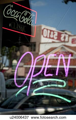 Neon sign in downtown historic district in Branson, Missouri View Large Photo Image Stock Photo - Neon sign in downtown historic district in Branson, Missouri. Fotosearch