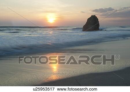 Stock Photo - Nicoya Peninsula seascape in San Jose Costa Rica. Fotosearch