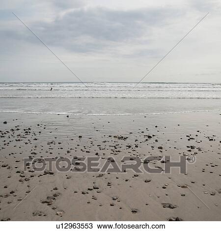 Stock Image - Ocean beaches along Costa Rica shoreline. Fotosearch