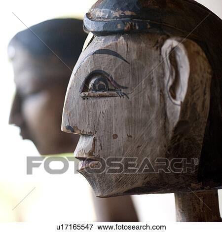 Stock Photo - Profile of a sculpture in Costa Rica. Fotosearch