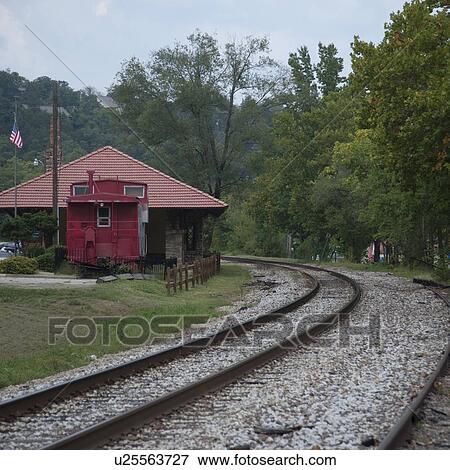 Railroad tracks in Branson, Missouri View Large Photo Image Stock Photo - Railroad tracks in Branson, Missouri. Fotosearch