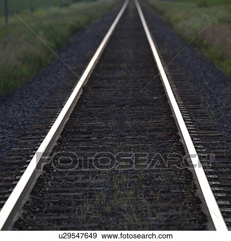 Stock Photo - Railway tracks in Ontario. Fotosearch