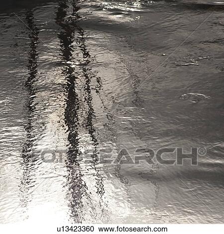 Stock Image - Reflection on the water in Vail, Colorado. Fotosearch