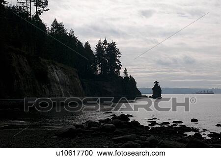 Rocky coastline in Vancouver, British Columbia, Canada View Large Photo Image Stock Image - Rocky coastline in Vancouver, British Columbia, Canada. Fotosearch