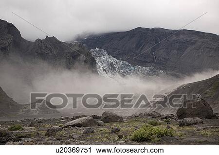 Rugged mountain landscape with river and mist rising View Large Photo Image Stock Image - Rugged mountain landscape with river and mist rising. Fotosearch