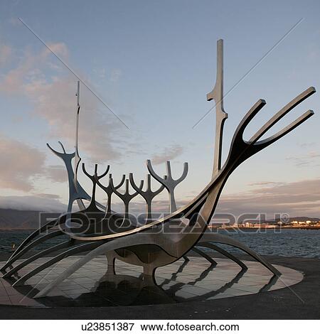 Sculpture framework of Viking ship View Large Photo Image Stock Photo - Sculpture framework of Viking ship. Fotosearch