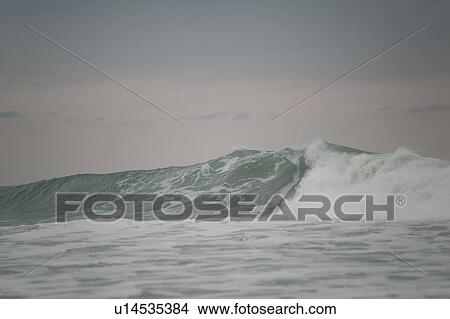 Picture - Seascape along Mal Pais coastline in San Jose Costa Rica. Fotosearch