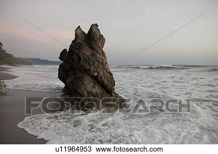 Seascape along Mal Pais coastline in San Jose Costa Rica View Large Photo Image Stock Image - Seascape along Mal Pais coastline in San Jose Costa Rica. Fotosearch