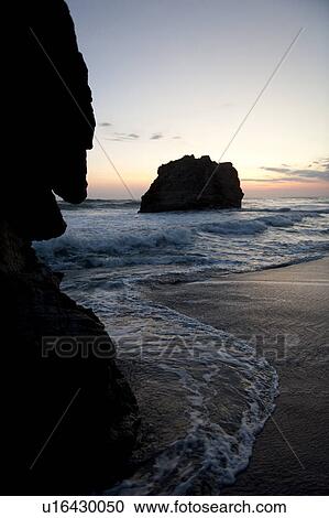Stock Image - Seascape along Mal Pais coastline in San Jose Costa Rica. Fotosearch