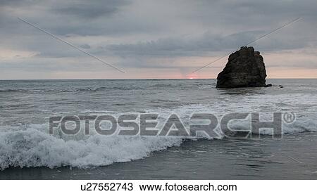 Seascape along Mal Pais coastline in San Jose Costa Rica View Large Photo Image Stock Image - Seascape along Mal Pais coastline in San Jose Costa Rica. Fotosearch