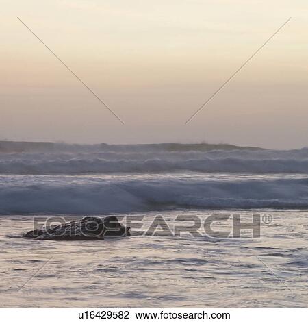 Stock Image - Seascape off the coastline of Costa Rica. Fotosearch