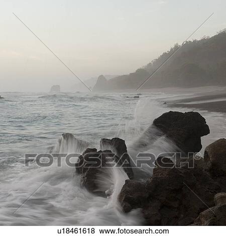 Stock Photo - Seascape off the coastline of Costa Rica. Fotosearch