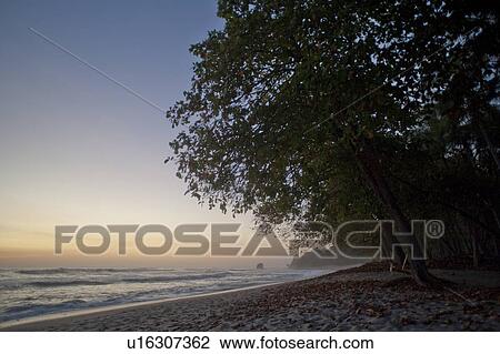 Seascape with afterglow in San Jose Costa Rica View Large Photo Image Stock Image - Seascape with afterglow in San Jose Costa Rica. Fotosearch