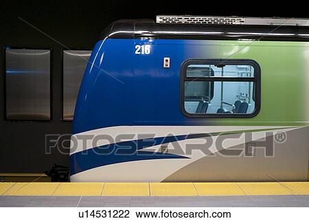 Skytrain in Vancouver, British Columbia, Canada View Large Photo Image Stock Image - Skytrain in Vancouver, British Columbia, Canada. Fotosearch
