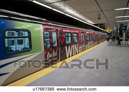 Stock Photo - Skytrain in Vancouver, British Columbia, Canada. Fotosearch