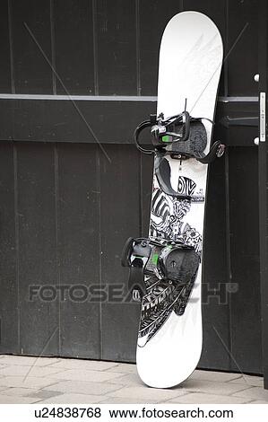 Stock Photo - Snowboard in Vail, Colorado. Fotosearch