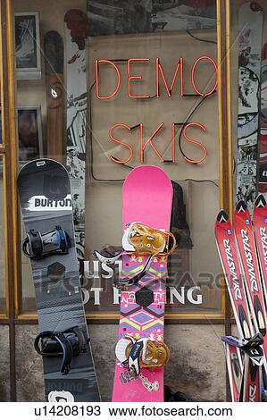 Snowboards in Vail, Colorado View Large Photo Image Stock Image - Snowboards in Vail, Colorado. Fotosearch