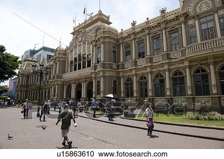 Stock Image - Streetscape outside the Central Post Office, built in 1917. Fotosearch