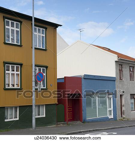 Streetscape, urban Reykjavik View Large Photo Image Stock Image - Streetscape, urban Reykjavik. Fotosearch