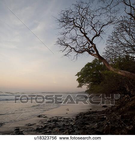 Stock Photograph - Sunset sky over Costa Rica. Fotosearch
