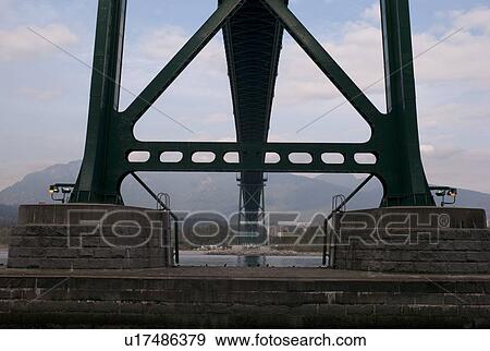 Underneath view of the Lions Gate Bridge in in Vancouver British Columbia, Canada View Large Photo Image Stock Photo - Underneath view of the Lions Gate Bridge in in Vancouver British Columbia, Canada. Fotosearch