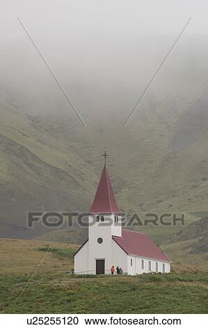 Vik Christian Church in rural Iceland View Large Photo Image Stock Image - Vik Christian Church in rural Iceland. Fotosearch