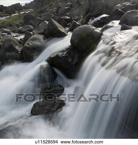 Picture - Waterfall detail. Fotosearch