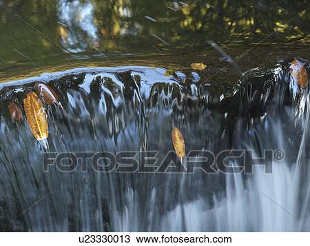 Stock Image - Waterfall in Stanley park in Vancouver, British Columbia, Canada. Fotosearch