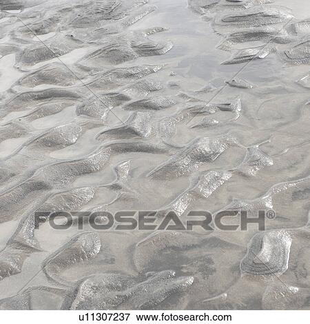 Stock Photo - Wet ripples of mud. Fotosearch