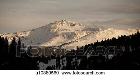 Stock Image - Winter landscape in Vail, Colorado. Fotosearch