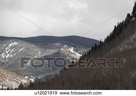 Stock Photo - Winter landscape in Vail, Colorado. Fotosearch