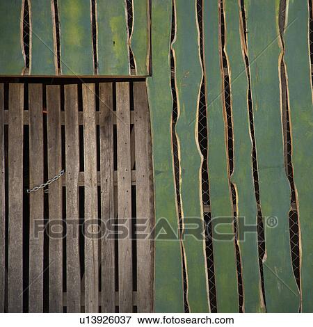 Wooden fence in Costa Rica View Large Photo Image Stock Photo - Wooden fence in Costa Rica. Fotosearch
