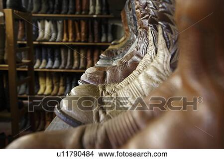 Picture - Vintage cowboy boots in Houston, texas. Fotosearch