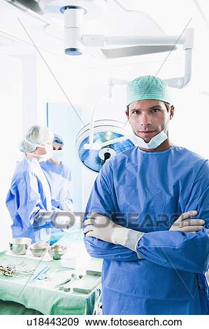 Medical personnel in operating room View Large Photo Image Stock Photo - Medical personnel in operating room. Fotosearch