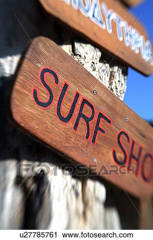 Surf shop sign View Large Photo Image Stock Image - Surf shop sign. Fotosearch