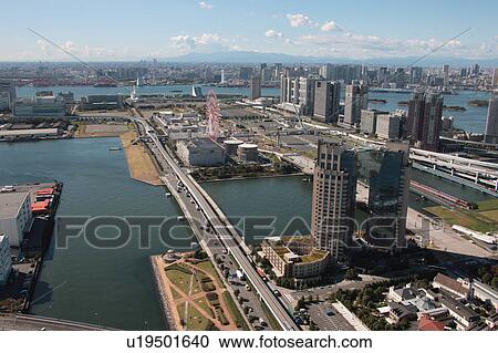 Aerial view of Ariake, Koto ward, Tokyo Prefecture, Honshu, Japan View Large Photo Image Stock Image - Aerial view of Ariake, Koto ward, Tokyo Prefecture, Honshu, Japan. Fotosearch