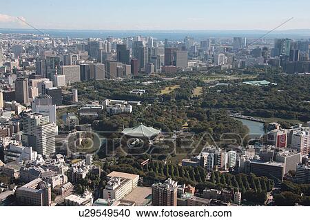 Aerial view of Budokan, Chiyoda ward, Tokyo Prefecture, Honshu, Japan View Large Photo Image Stock Image - Aerial view of Budokan, Chiyoda ward, Tokyo Prefecture, Honshu, Japan. Fotosearch