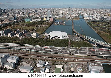 Aerial view of highway by Tokyo bay, Koto ward, Tokyo Prefecture, Honshu, Japan View Large Photo Image Stock Image - Aerial view of highway by Tokyo bay, Koto ward, Tokyo Prefecture, Honshu, Japan. Fotosearch