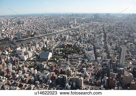 Aerial view of Senso-ji temple, Taito ward, Tokyo Prefecture, Honshu, Japan View Large Photo Image Stock Image - Aerial view of Senso-ji temple, Taito ward, Tokyo Prefecture, Honshu, Japan. Fotosearch